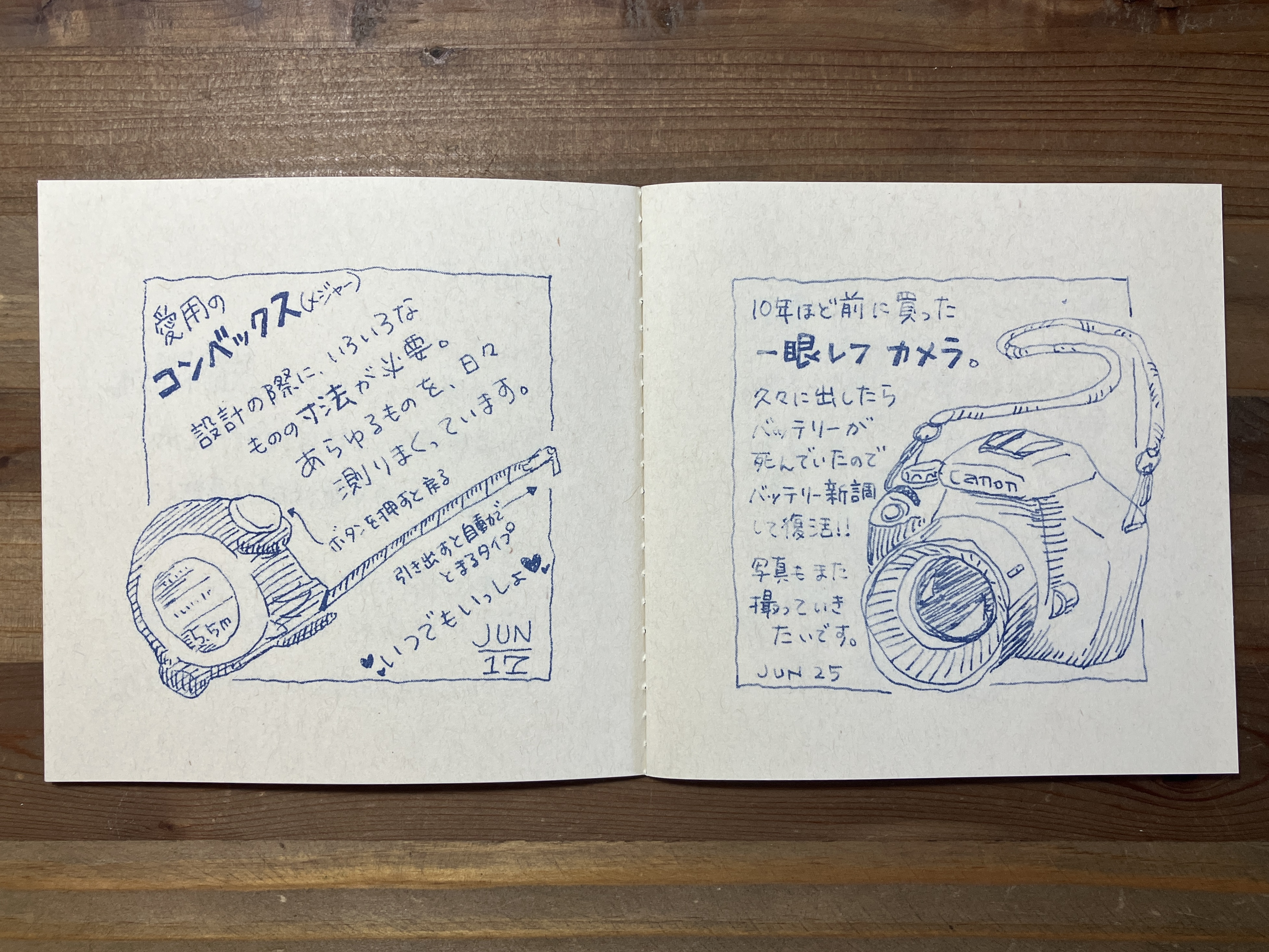 ZINE「万年筆絵日記」 – 手描き図面工房マドリズ